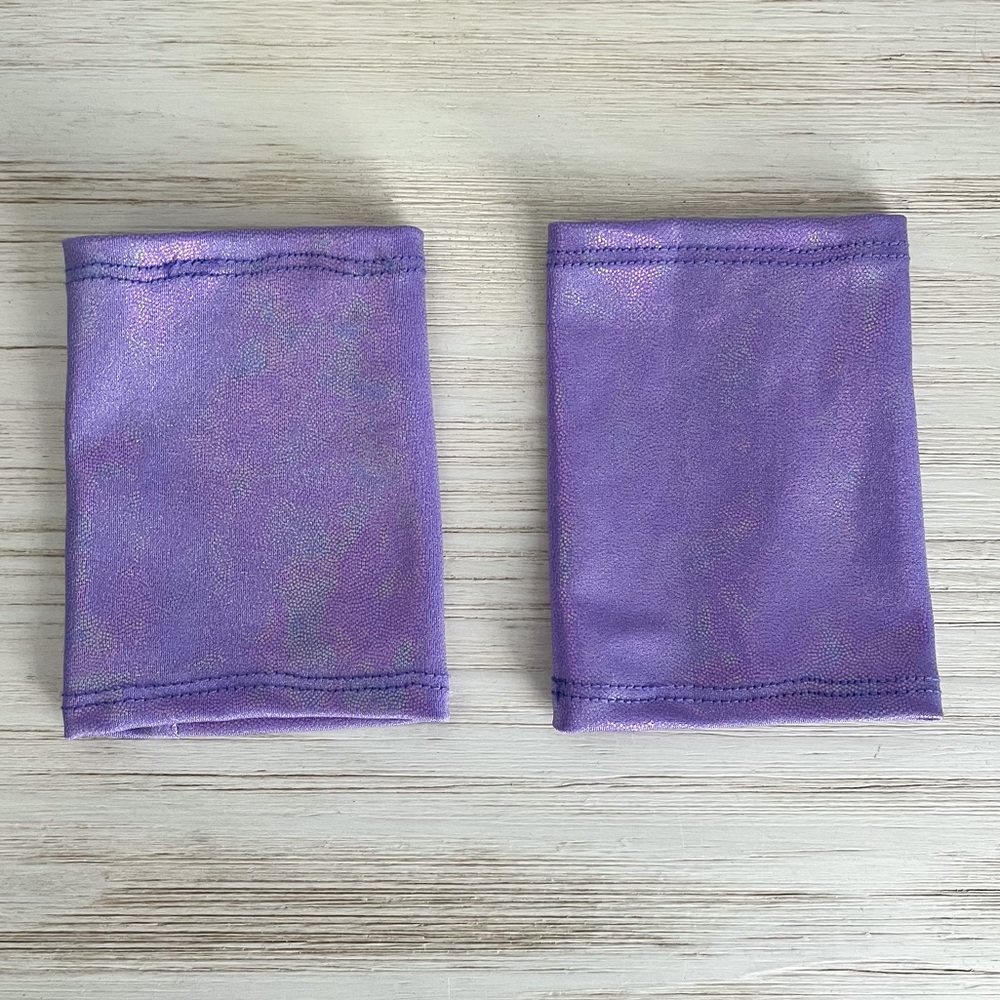 Discofreak Ravewear Wrist Cufflets - Holographic Purple